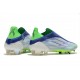 Chaussures adidas X Speedflow+ FG Blanc Vertt Bleu