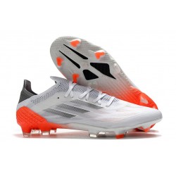 chaussures de football moulées adidas x speedflow.1 fg Blanc Acier Métallique Rouge Solaire