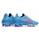 adidas X Speedflow+ FG Crampons Ciel Rose Choc Equipe Blanc