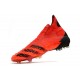 adidas Predator Freak + FG Chaussures Rouge Noir Rouge Solaire