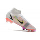Nike Mercurial Superfly 8 Elite DF FG Blanc Noir Carmin Rose