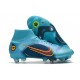 Nike Mercurial Superfly VIII Elite SG PRO Bleu Chlorine Orange Laser Marina