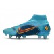 Nike Mercurial Superfly VIII Elite SG PRO Bleu Chlorine Orange Laser Marina