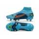 Nike Mercurial Superfly VIII Elite SG PRO Bleu Chlorine Orange Laser Marina