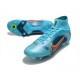 Nike Mercurial Superfly VIII Elite SG PRO Bleu Chlorine Orange Laser Marina