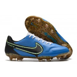 Chaussures de football Nike Tiempo Legend 9 Élite FG Bleu Noir