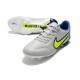 Chaussures Nike Tiempo Legend 9 Élite FG Gris Brouillard Volt Sapphire