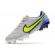 Chaussures Nike Tiempo Legend 9 Élite FG Gris Brouillard Volt Sapphire