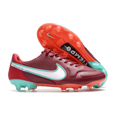 Nike Tiempo Legend 9 Élite FG Rouge Equipe Blanc Hibiscus Mystique