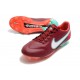 Nike Tiempo Legend 9 Élite FG Rouge Equipe Blanc Hibiscus Mystique