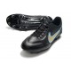 Chaussures de football Nike Tiempo Legend 9 Élite FG Noir Or Bleu
