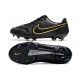 Nike Tiempo Legend 9 Élite FG Noir Gris Foncé Métallique Anthracite