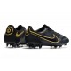 Nike Tiempo Legend 9 Élite FG Noir Gris Foncé Métallique Anthracite