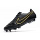 Nike Tiempo Legend 9 Élite FG Noir Gris Foncé Métallique Anthracite