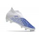 Nouvelle adidas Predator Edge+ FG Blanc Bleu Hi Res Blanc