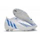 Chaussures adidas Predator Edge.1 FG Blanc Bleu Hi Res Blanc