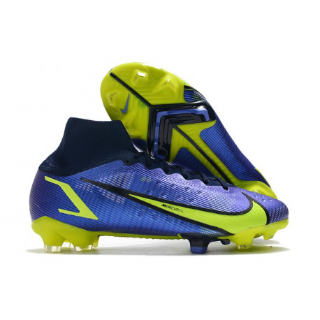 Nike Mercurial Superfly VIII Elite DF FG Nouvel Sapphire Volt Bleu