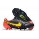Chaussures de football Nike Tiempo Legend 9 Élite FG Noir Rouge Jaune