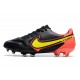 Chaussures de football Nike Tiempo Legend 9 Élite FG Noir Rouge Jaune
