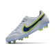 Chaussures de football Nike Tiempo Legend 9 Élite FG Blanc Bleu