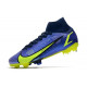 Nike Mercurial Superfly VIII Elite DF FG Nouvel Sapphire Volt Bleu