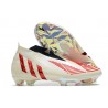 Nouvelle adidas Predator Edge+ FG Showdown - Blanc Rouge Doré