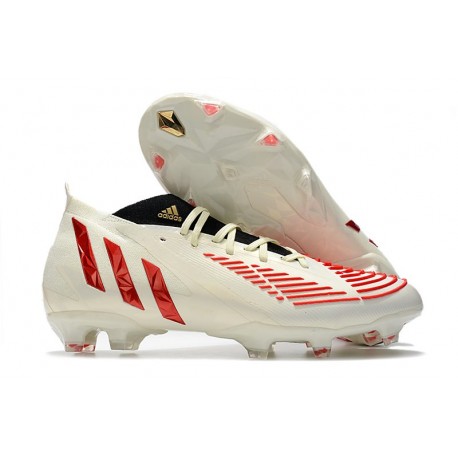 Chaussures adidas Predator Edge.1 FG Showdown - Blanc Rouge Doré
