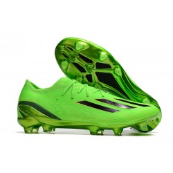 Chaussures de football adidas X SPEEDPORTAL.1 FG Vert Solaire Noir Jaune Solaire