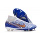 Nike Air Zoom Mercurial Superfly Elite IX FG Blanc Bleu Or