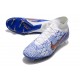 Nike Air Zoom Mercurial Superfly Elite IX FG Blanc Bleu Or