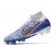 Nike Air Zoom Mercurial Superfly Elite IX FG Blanc Bleu Or