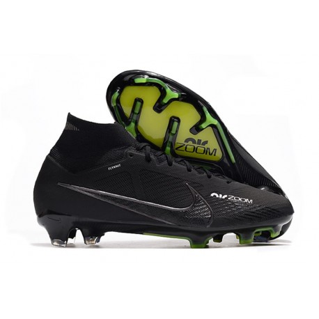 Nike Air Zoom Mercurial Superfly Elite IX FG Shadow - Noir Gris Blanc Jaune Fluo