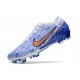 Nike Zoom Mercurial Vapor 15 Elite FG Blanc Bleu Or