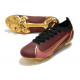 Chaussures Nike Mercurial Vapor 14 Elite FG Rouge Or