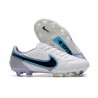 Chaussures de football Nike Tiempo Legend 9 Élite FG Blanc Noir