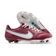 Nike Tiempo Legend 9 Élite FG Rouge Equipe Blanc Hibiscus Mystique