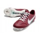Nike Tiempo Legend 9 Élite FG Rouge Equipe Blanc Hibiscus Mystique