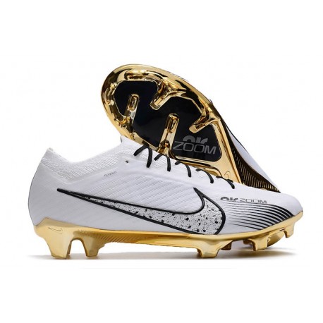 Nike Zoom Mercurial Vapor 15 Elite FG Blanc Or