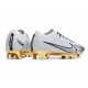 Nike Zoom Mercurial Vapor 15 Elite FG Blanc Or