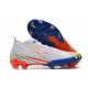 Chaussures adidas Predator Edge.1 FG Blanc Jaune Solaire Bleu Power