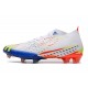 Chaussures adidas Predator Edge.1 FG Blanc Jaune Solaire Bleu Power