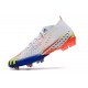 Chaussures adidas Predator Edge.1 FG Blanc Jaune Solaire Bleu Power