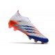 Chaussures adidas Predator Edge.1 FG Blanc Jaune Solaire Bleu Power