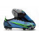 Chaussures Nike Mercurial Vapor 14 Elite FG Bleu Noir Volt
