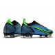 Chaussures Nike Mercurial Vapor 14 Elite FG Bleu Noir Volt
