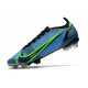 Chaussures Nike Mercurial Vapor 14 Elite FG Bleu Noir Volt