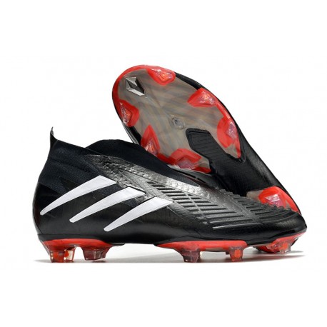 Nouvelle adidas Predator Edge+ FG Noir Blanc Rouge