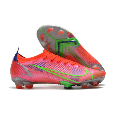 Chaussures Nike Mercurial Vapor 14 Elite FG Rubis Argent Metallique