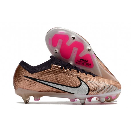 Nike Zoom Mercurial Vapor 15 Elite SG Pro Mbappe Cuivre Métallique