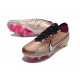 Nike Zoom Mercurial Vapor 15 Elite SG Pro Mbappe Cuivre Métallique
